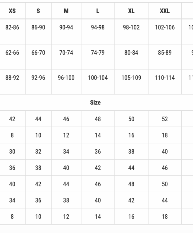 Mad Wave størrelse guide kvinder