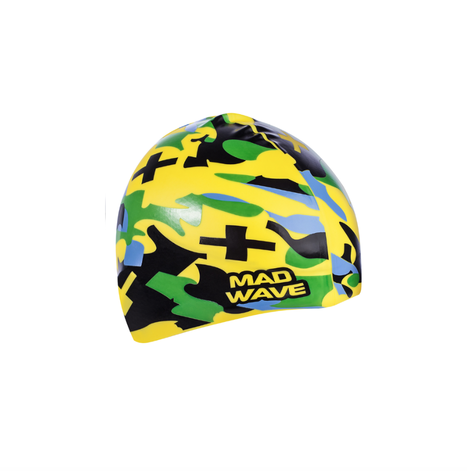 Camouflage badehætte i gul Camouflage badehætte i gul