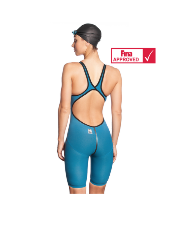 Forceshell open back konkurrencedragt i blå