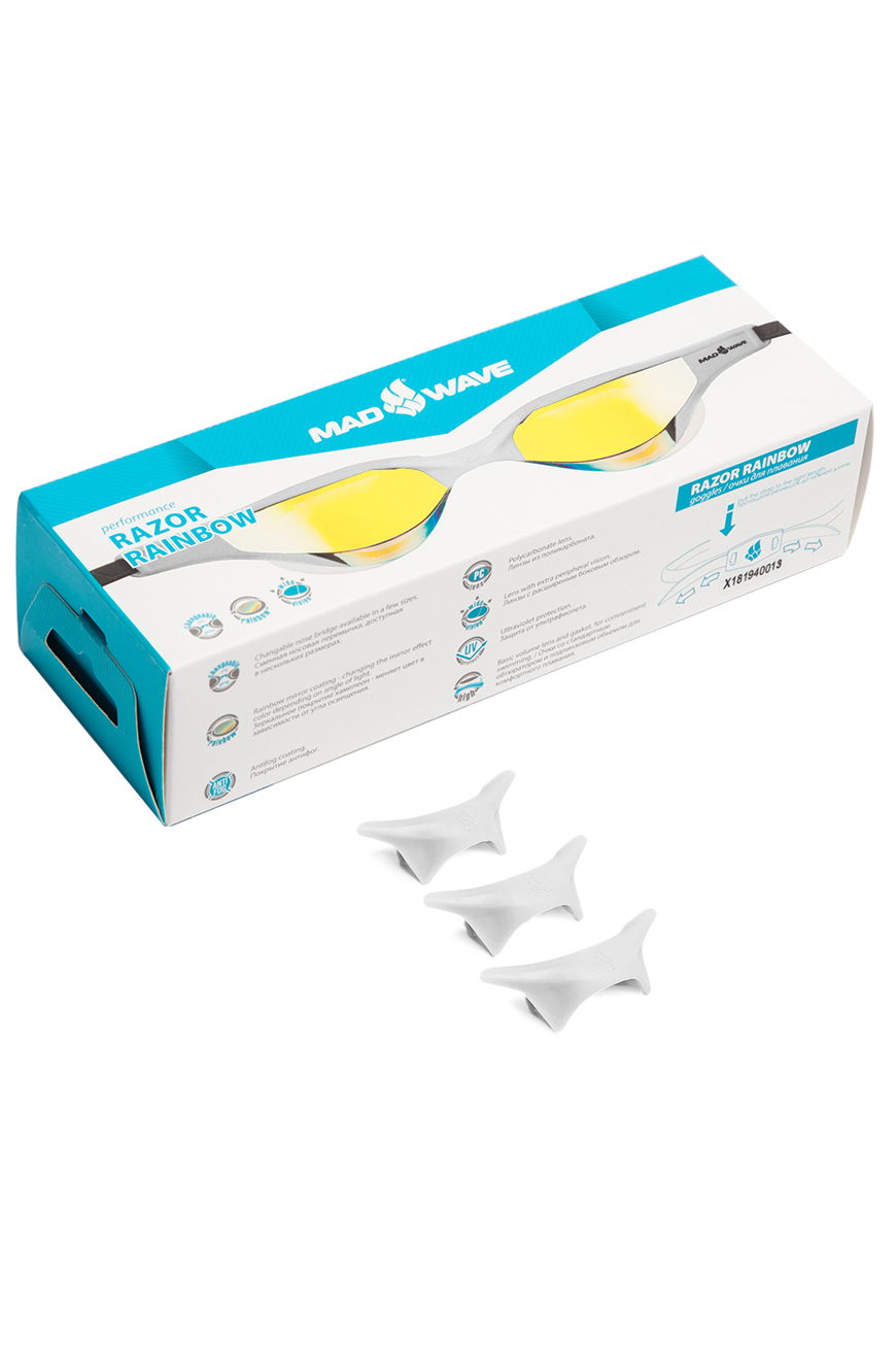 Razor Rainbow svømmebrille i hvid