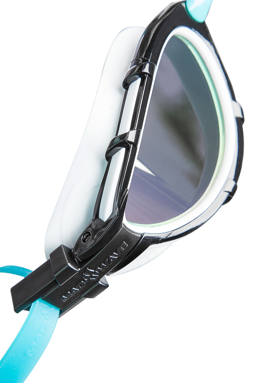 Triathlon Rainbow svømmebrille i azureblå